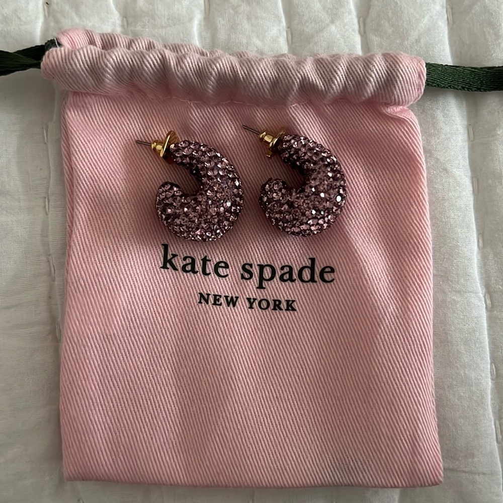 Kate Spade Pink Sparkle Earrings